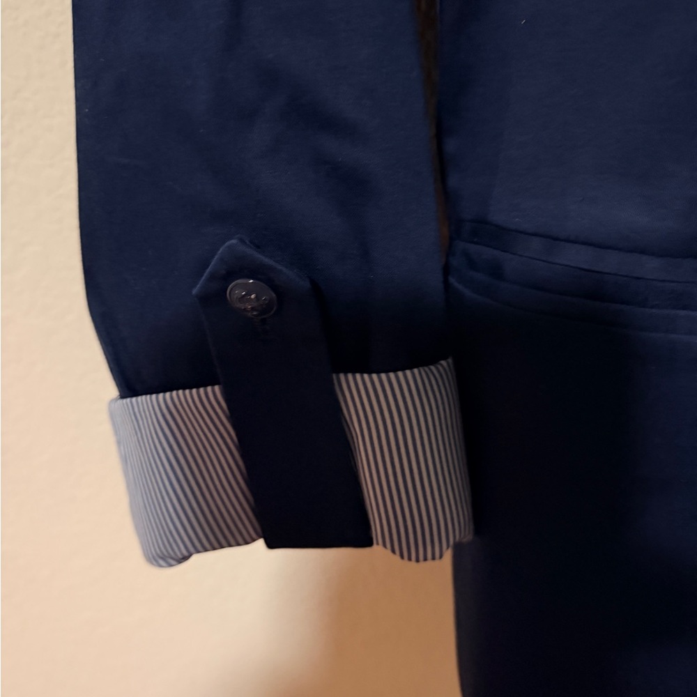 Tommy Hilfiger Women's Navy Knit Blazer - Picture 8 of 10